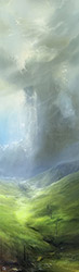 Clare Haley, Original oil painting on panel, Reaching Higher Medium image. Click to enlarge