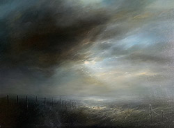 Clare Haley, Original oil painting on panel, The Still of the Night Medium image. Click to enlarge