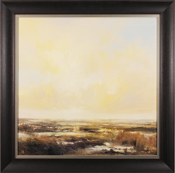 Clare Haley, Original oil painting on panel, Marshlands in the Brightest Light Medium image. Click to enlarge