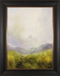 Clare Haley, Original oil painting on panel, Down the Grassy Path Medium image. Click to enlarge