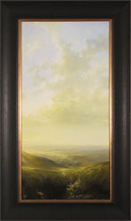 Clare Haley, Original oil painting on panel, Over the Ravine and Beyond Medium image. Click to enlarge