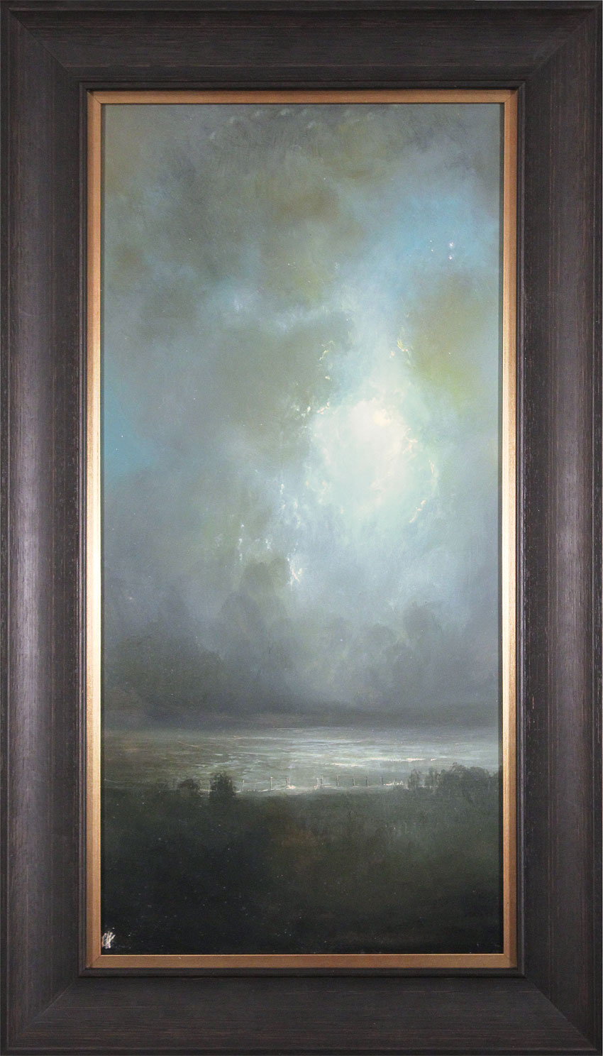 Clare Haley, Original oil painting on panel, Night Whispers