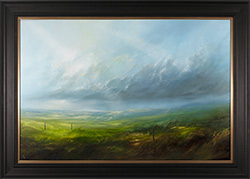 Clare Haley, Original oil painting on panel, Never Look Back Medium image. Click to enlarge