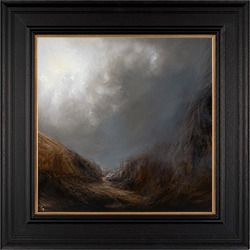 Clare Haley, Original oil painting on panel, Closing in at the Brow