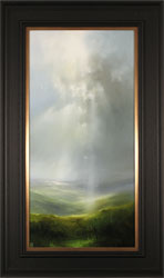 Clare Haley, Original oil painting on panel, Tall Skies Over the Valley Medium image. Click to enlarge