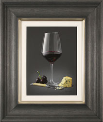 Colin Wilson, Original acrylic painting on board, Red Wine and Stilton Medium image. Click to enlarge