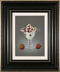 Colin Wilson, Original acrylic painting on board, Strawberries and Cream Medium image. Click to enlarge