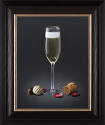 Colin Wilson, Original acrylic painting on board, This Calls for Champagne Medium image. Click to enlarge