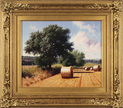 Daniel Van Der Putten, Original oil painting on panel, A Quiet Summer's Day, Litchborough Medium image. Click to enlarge