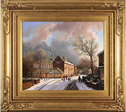 Daniel Van Der Putten, Original oil painting on panel, Scarcroft School, Nunthorpe Road, York Medium image. Click to enlarge
