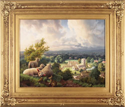 Daniel Van Der Putten, Original oil painting on panel, Resting at Buckland, Cotswolds Medium image. Click to enlarge