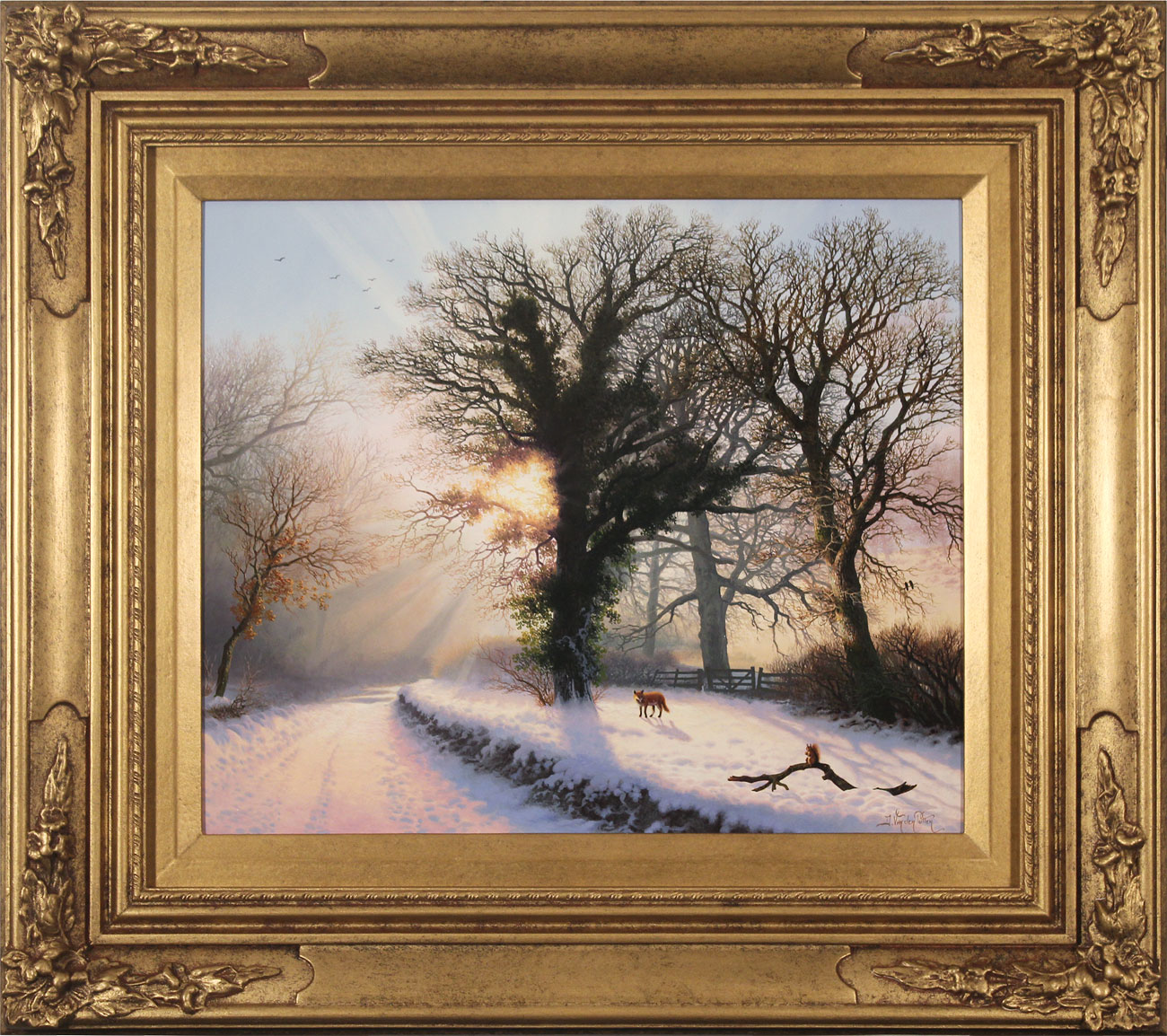 Daniel Van Der Putten Original oil painting on panel, Road to Farnley