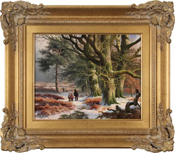 Daniel Van Der Putten, Original oil painting on panel, Jack Hill Lane, Otley, Yorkshire Medium image. Click to enlarge