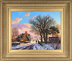 Daniel Van Der Putten, Original oil painting on panel, Entrance to Levisham, Yorkshire Medium image. Click to enlarge