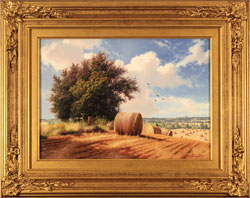 Daniel Van Der Putten, Original oil painting on panel, Summer on Weedon Hill Medium image. Click to enlarge
