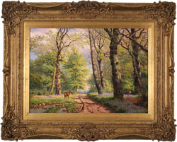 Daniel Van Der Putten, Original oil painting on panel, Middleton Woods, Ilkley, Yorkshire  Medium image. Click to enlarge