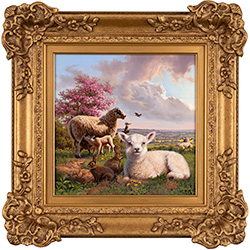 Daniel Van Der Putten, Original oil painting on panel, Spring Time in May
