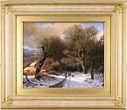 Daniel Van Der Putten, Original oil painting on panel, Farm near Harlestone, Northamptonshire Medium image. Click to enlarge