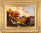 Daniel Van Der Putten, Original oil painting on panel, Autumn at Llanberis, Wales Medium image. Click to enlarge