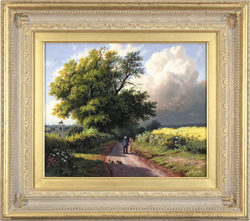 Daniel Van Der Putten, Original oil painting on panel, Road to Woodford Halse Medium image. Click to enlarge
