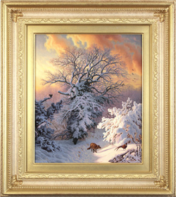 Daniel Van Der Putten, Original oil painting on panel, Public Footpath to Hellidon Medium image. Click to enlarge