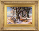 Daniel Van Der Putten, Original oil painting on panel, Road to Badby, Northants Medium image. Click to enlarge