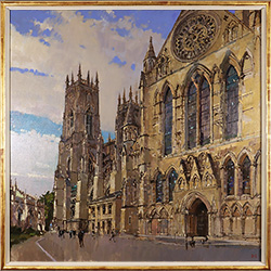 David Sawyer, RBA, Original oil painting on canvas, York Minster from the South East Medium image. Click to enlarge
