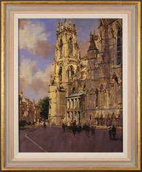 David Sawyer, RBA, Original oil painting on panel, York Minster, View from the Southeast Medium image. Click to enlarge
