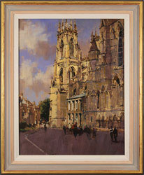 David Sawyer, RBA, Original oil painting on panel, York Minster, View from the Southeast