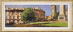 David Sawyer, RBA, Original oil painting on panel, Cambridge Crescent, Harrogate Medium image. Click to enlarge