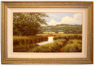 David Morgan, Original oil painting on canvas, Country Scene Medium image. Click to enlarge