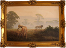 David Morgan, Original oil painting on canvas, Mare and Foal Medium image. Click to enlarge