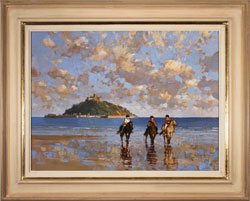 Dianne Flynn, Original acrylic painting on canvas, Mount's Bay Evening Medium image. Click to enlarge