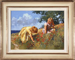 Dianne Flynn, Original acrylic painting on canvas, Maids in a Meadow Medium image. Click to enlarge