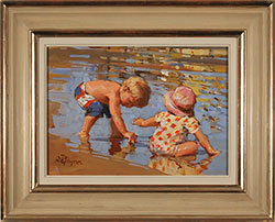 Dianne Flynn, Original acrylic painting on board, Freddie and Nina Medium image. Click to enlarge