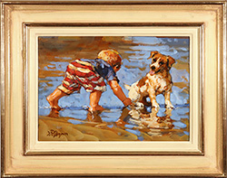Dianne Flynn, Original acrylic painting on board, Ben and Max Medium image. Click to enlarge