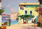 Doyly John, Original oil painting on canvas, Cap Ferrat, South of France Medium image. Click to enlarge