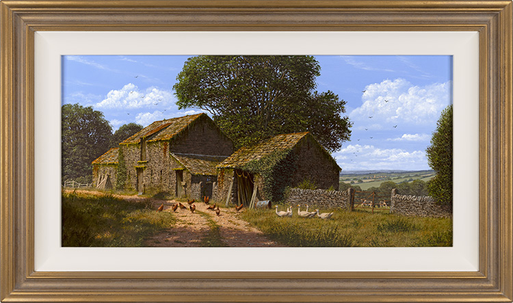 Edward Hersey, Original oil painting on panel, Views of the Vale, North Yorkshire