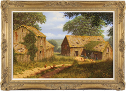 Edward Hersey, Original oil painting on canvas, On the Brink of Summer, North Yorkshire Medium image. Click to enlarge