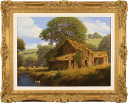 Edward Hersey, Original oil painting on canvas, Peaceful Perfection, North Yorkshire Medium image. Click to enlarge