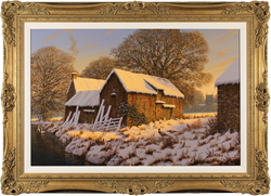 Edward Hersey, Original oil painting on canvas, First Light Medium image. Click to enlarge