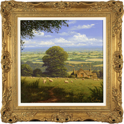 Edward Hersey, Original oil painting on canvas, Into the Vale, North Yorkshire Medium image. Click to enlarge