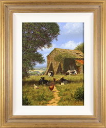 Edward Hersey, Original oil painting on canvas, Summer at the Old Dairy Medium image. Click to enlarge