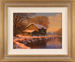 Edward Hersey, Original oil painting on canvas, Winter Serenity Medium image. Click to enlarge