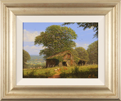 Edward Hersey, Original oil painting on canvas, Vale Ridge Farm Medium image. Click to enlarge