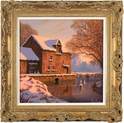 Edward Hersey, Original oil painting on canvas, Mill House Farm, The Cotswolds Medium image. Click to enlarge
