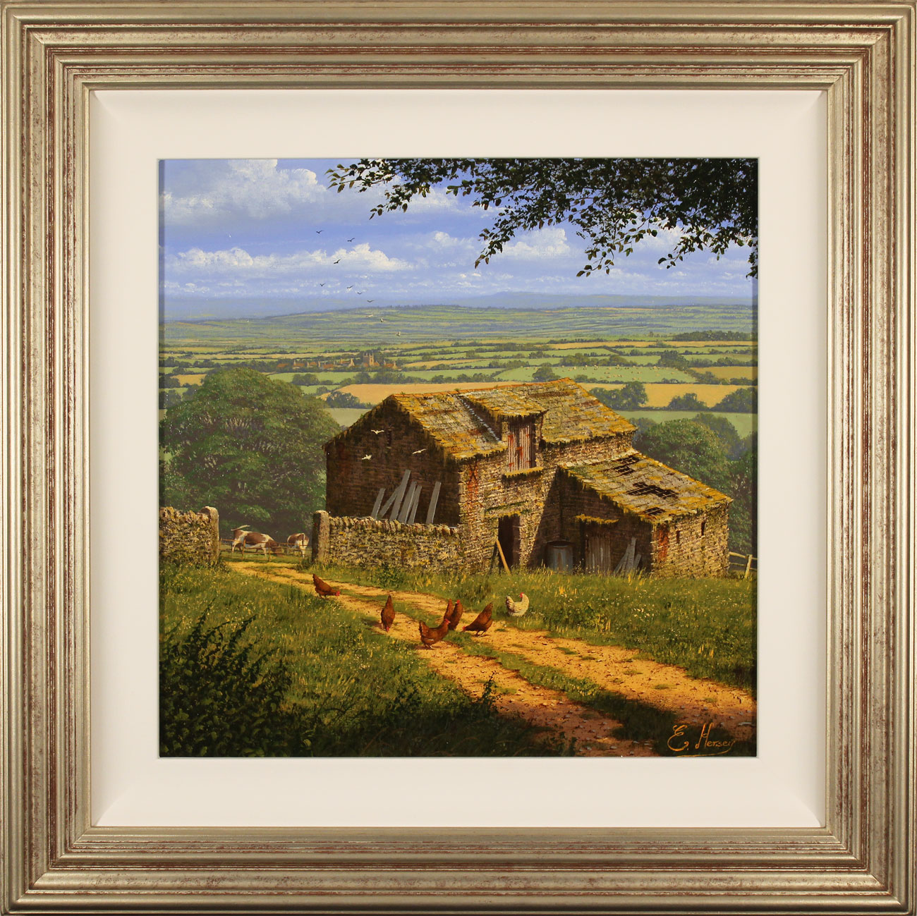 Edward Hersey, Original oil painting on canvas, Into the Vale