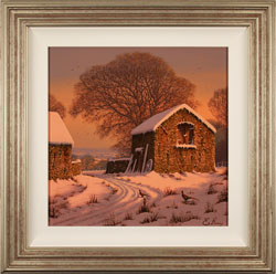 Edward Hersey, Original oil painting on canvas, Winter's Calm Medium image. Click to enlarge