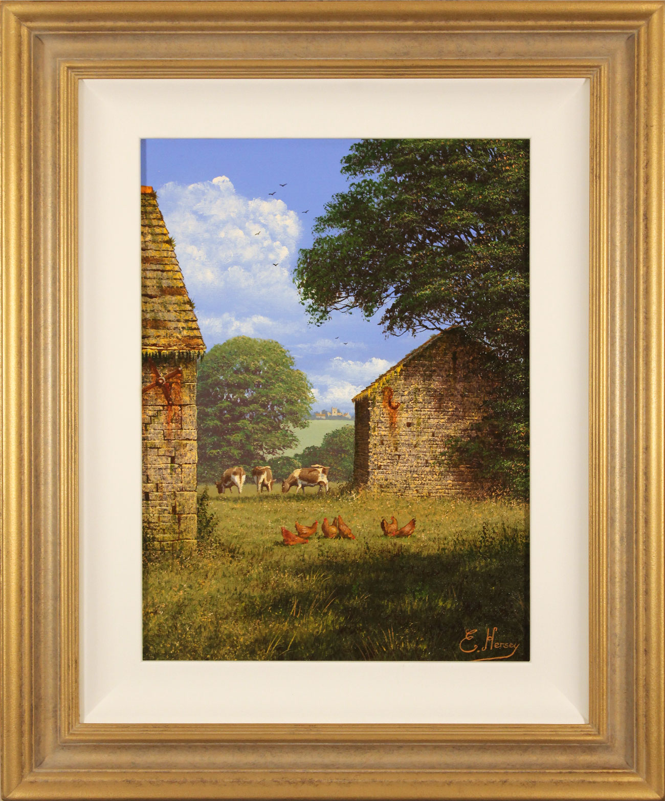 Edward Hersey, Original oil painting on canvas, One Fine Yorkshire Morning