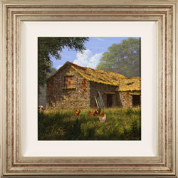 Edward Hersey, Original oil painting on canvas, The Summer Barn Medium image. Click to enlarge